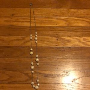 Faux pearl necklace